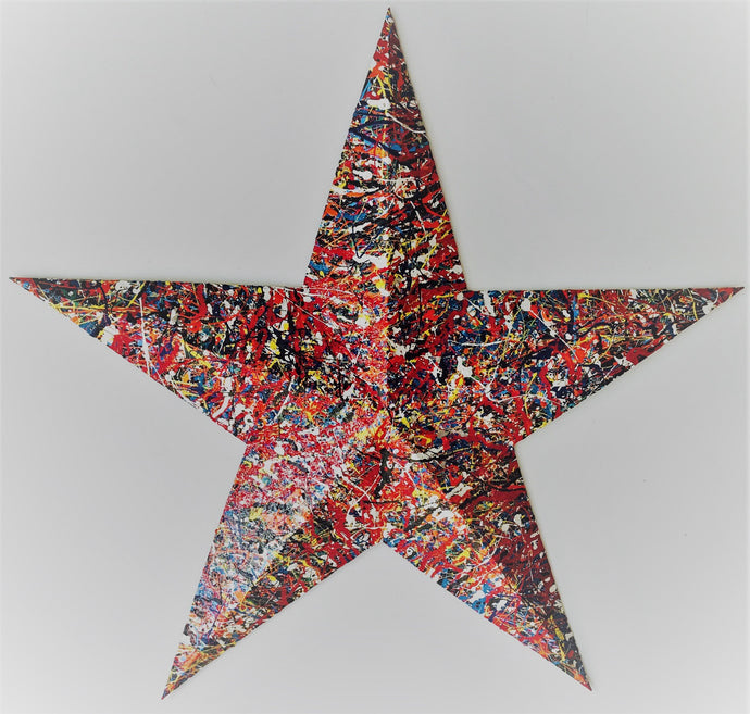 Small Multi Color Steel Patriotic Star